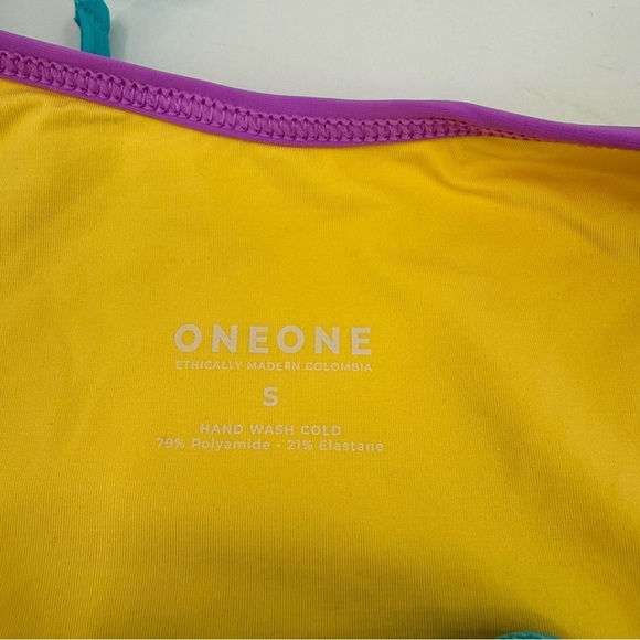 OneOne Swimwear Bikini SET Jenna Top Alexa Bottom Brighton Red Yellow Blue S - Picture 7 of 10